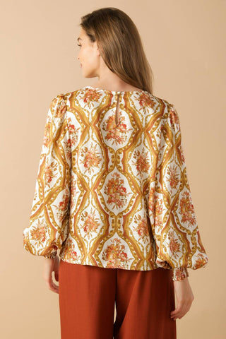 BE BETTER IVORY WOVEN TOP - By Baano