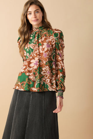 BREWED BLISS WOVEN TOP - By Baano