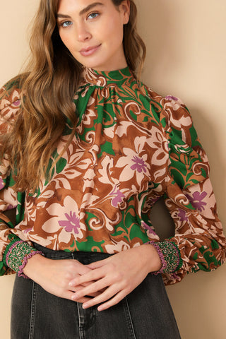 BREWED BLISS WOVEN TOP - By Baano