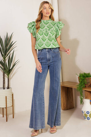 WANT YOU AROUND WOVEN TOP - By Baano
