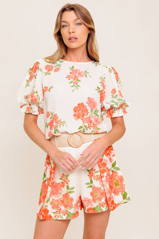 LOVELY DAYS IVORY WOVEN TOP - By Baano