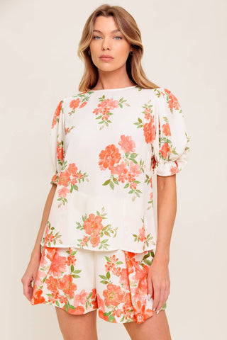 LOVELY DAYS IVORY WOVEN TOP - By Baano