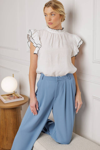 PUSH THE LIMIT WOVEN TOP - By Baano