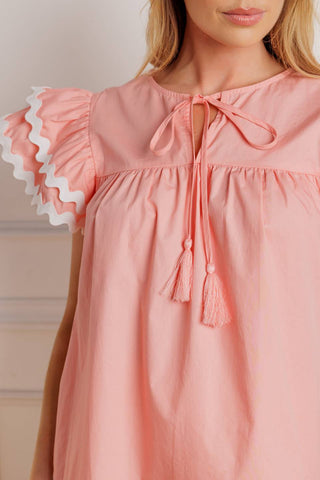 FEEL THE RUSH WOVEN TOP - By Baano