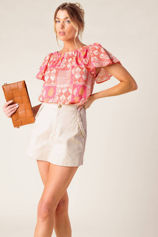 WHERE TO NEXT WOVEN TOP - By Baano