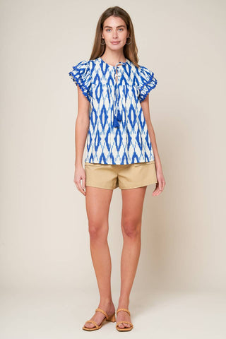 EFFORTLESS SELECTION WOVEN TOP - By Baano