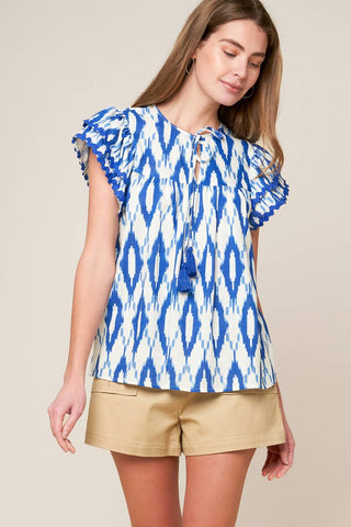 EFFORTLESS SELECTION WOVEN TOP - By Baano