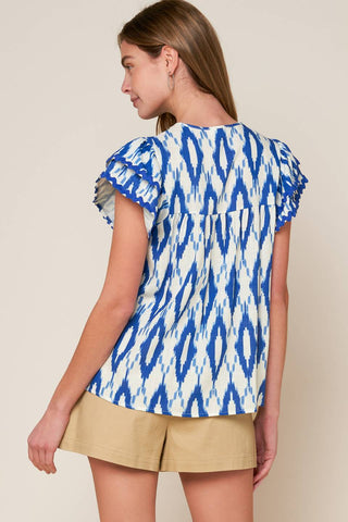 EFFORTLESS SELECTION WOVEN TOP - By Baano