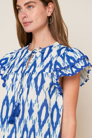 EFFORTLESS SELECTION WOVEN TOP - By Baano