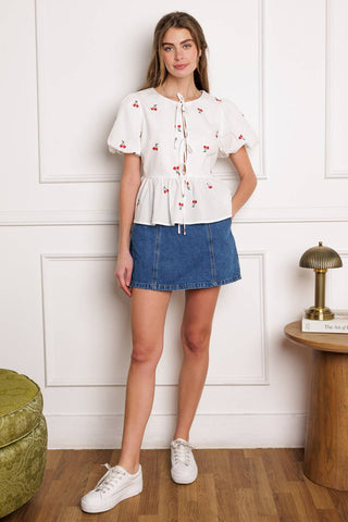 CLOSER THAN EVER WOVEN TOP - By Baano