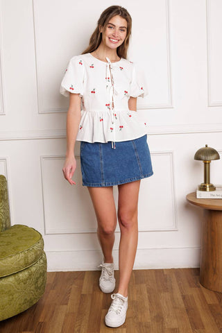 CLOSER THAN EVER WOVEN TOP - By Baano