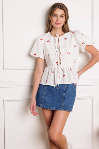 CLOSER THAN EVER WOVEN TOP - By Baano