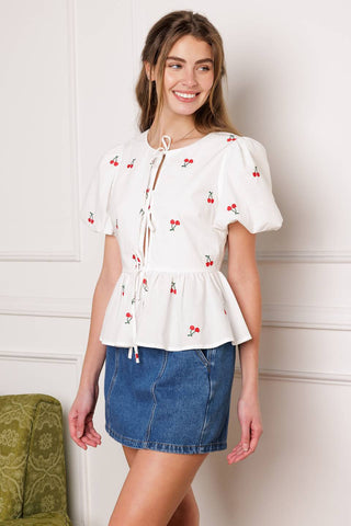 CLOSER THAN EVER WOVEN TOP - By Baano