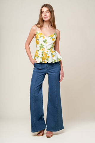 EVERY SUNDAY CREAM WOVEN TOP - By Baano