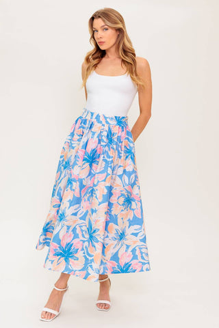 GOLDEN HOUR HARMONY WOVEN TOP AND SKIRT SET - By Baano