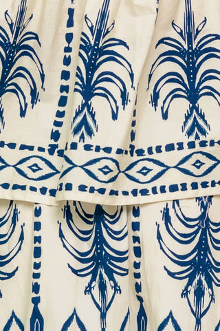 FLORAL RHYTHM WOVEN TOP AND SKIRT SET - By Baano