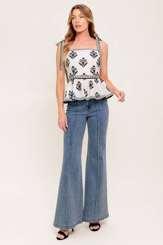 SERENE KISS WOVEN TOP - By Baano