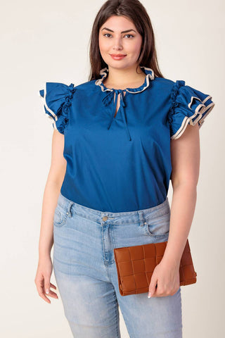 THE TIME IS RIGHT WOVEN TOP - By Baano
