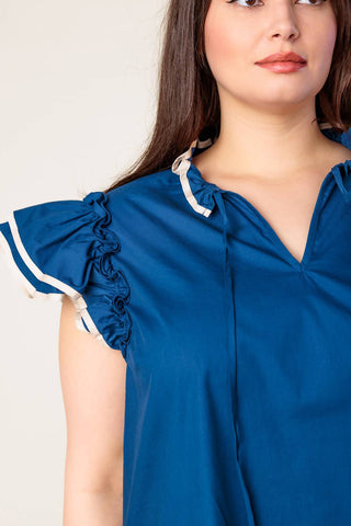 THE TIME IS RIGHT WOVEN TOP - By Baano
