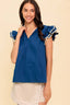 NAVY/IVORY