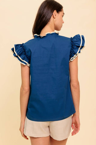 THE TIME IS RIGHT WOVEN TOP - By Baano