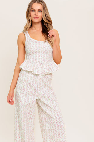 CITRUS FLOW IVORY WOVEN TOP - By Baano