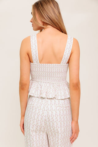 CITRUS FLOW IVORY WOVEN TOP - By Baano