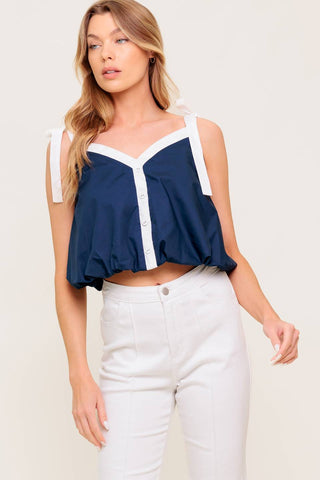 SCENT OF SPRING WOVEN TOP - By Baano