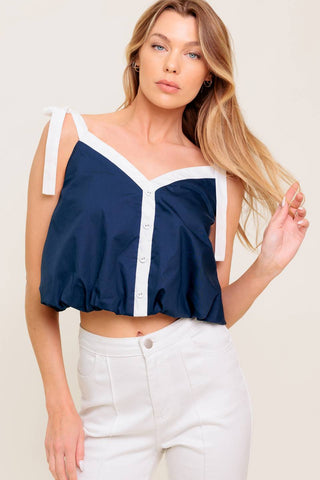 SCENT OF SPRING WOVEN TOP - By Baano