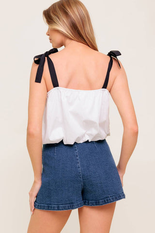 SCENT OF SPRING WOVEN TOP - By Baano