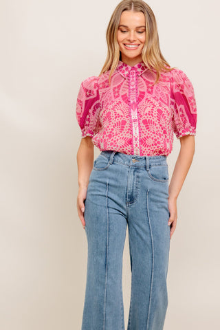 PRECIOUS HEART WOVEN TOP - By Baano
