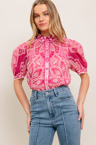 PRECIOUS HEART WOVEN TOP - By Baano