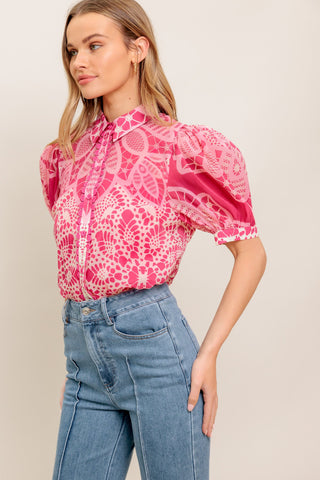 PRECIOUS HEART WOVEN TOP - By Baano