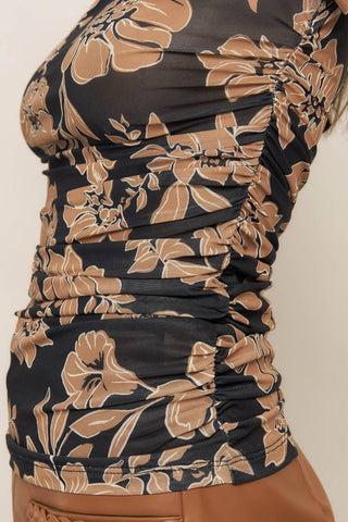 CITY NIGHT OUT POWER MESH TOP - By Baano