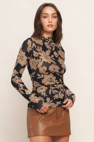 CITY NIGHT OUT POWER MESH TOP - By Baano