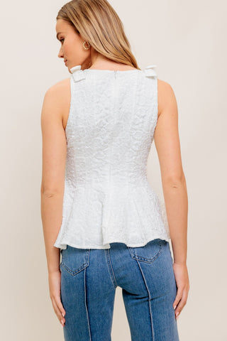 SOFT WHISPER WOVEN TOP - By Baano