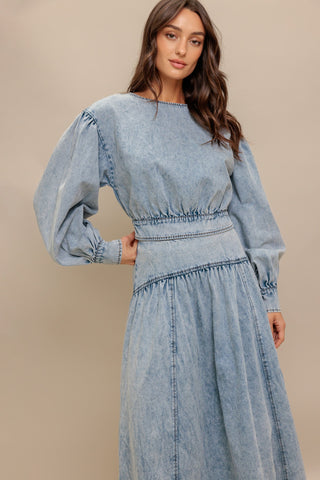 AMERICAN BLEND DENIM TOP - By Baano