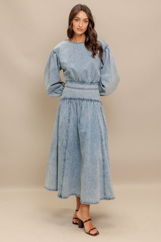 AMERICAN BLEND DENIM TOP - By Baano