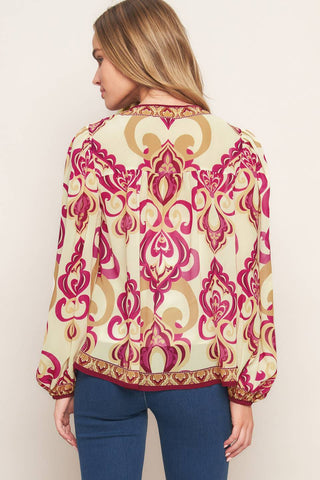 FUSION GROOVE WOVEN TOP - By Baano
