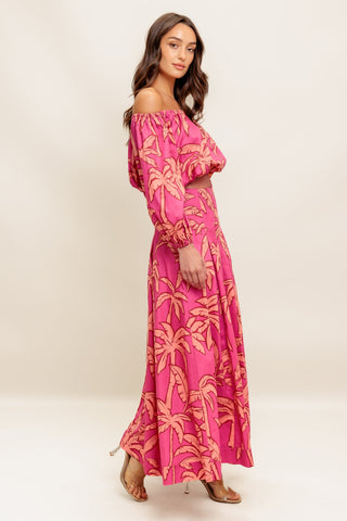 PARADISE MATCH WOVEN TOP AND SKIRT SET - By Baano