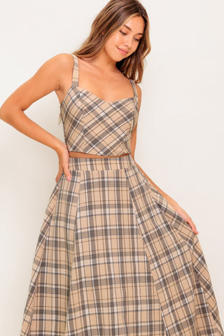 HERITAGE CHARM WOVEN TOP AND SKIRT SET - By Baano