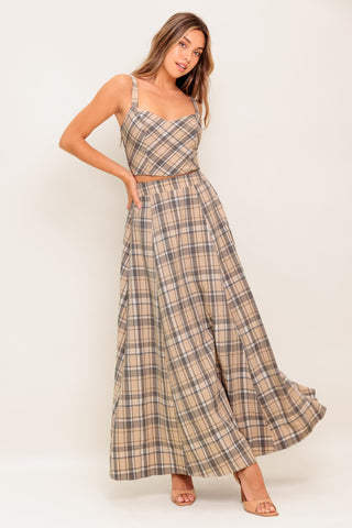 HERITAGE CHARM WOVEN TOP AND SKIRT SET - By Baano