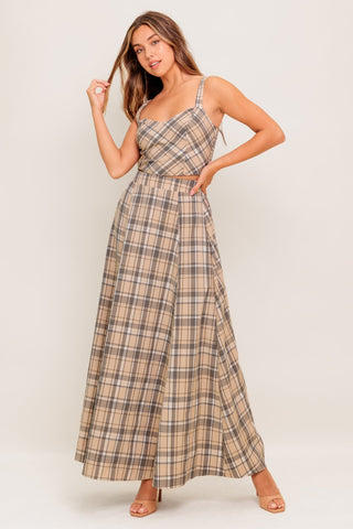 HERITAGE CHARM WOVEN TOP AND SKIRT SET - By Baano