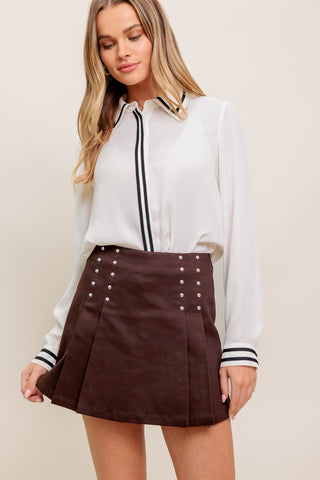 WANDER LEAF IVORY WOVEN TOP - By Baano