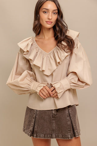 COUTURE CODE WOVEN TOP - By Baano