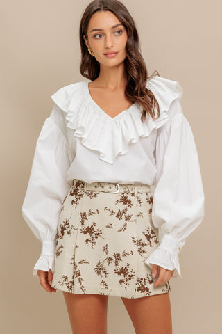 COUTURE CODE WOVEN TOP - By Baano