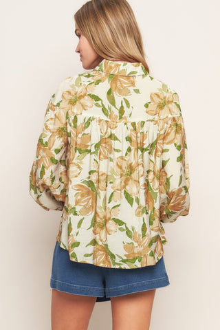 WILDFLOWER BREEZE WOVEN TOP - By Baano
