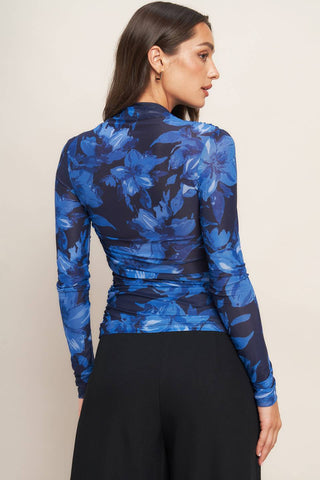 ILLUMINATED PETAL POWER MESH TOP - By Baano