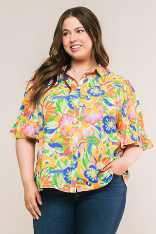 READY TO GET AWAY WOVEN TOP - By Baano