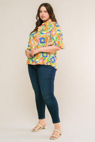 READY TO GET AWAY WOVEN TOP - By Baano